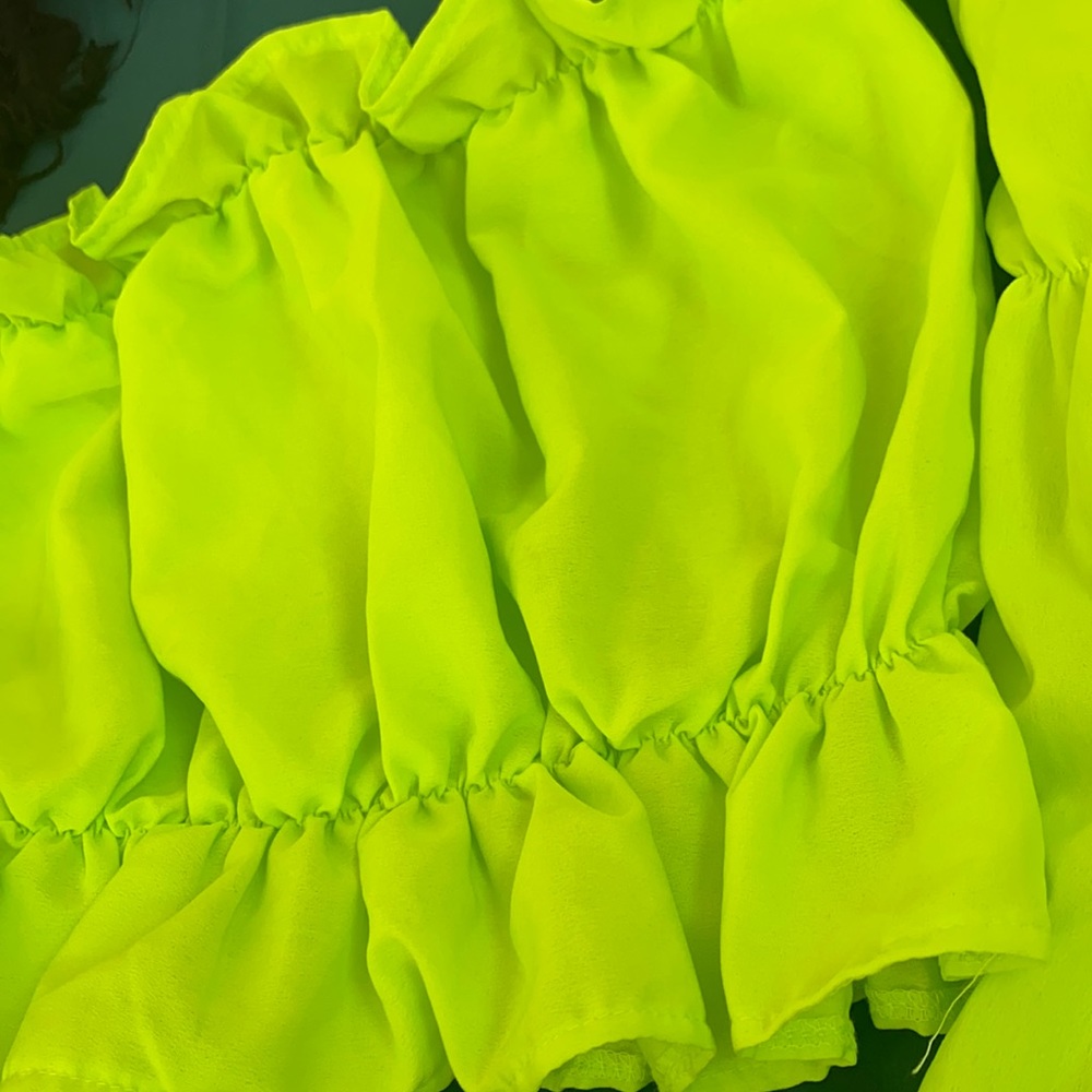 Lime green blouse